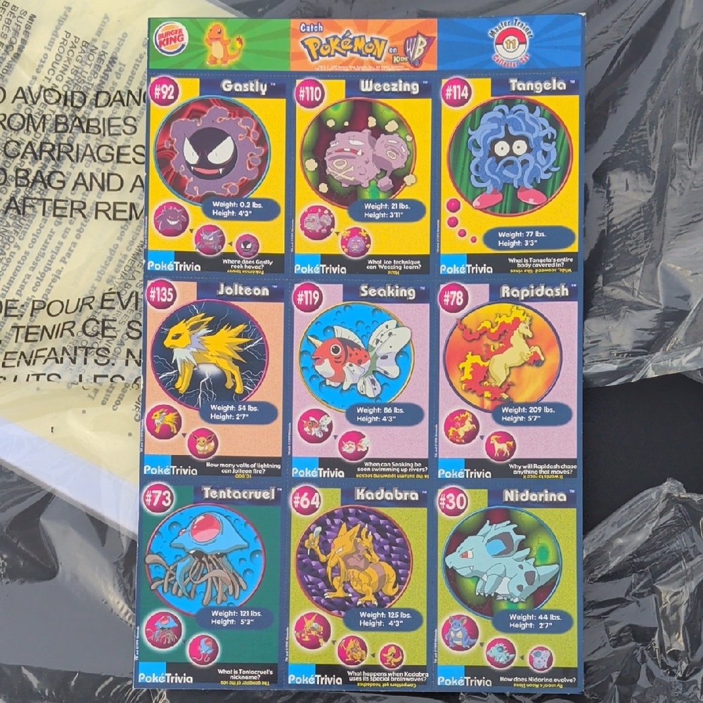 Pokemon Trading Cards - Vibrant Multicolor Set